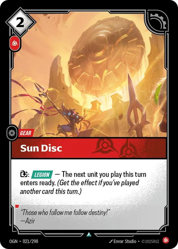 Sun Disc 「021/298」「EN」