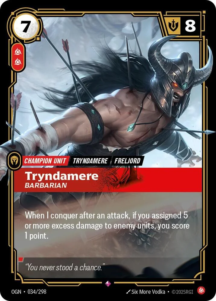 Tryndamere Barbarian 「034/298」「EN」