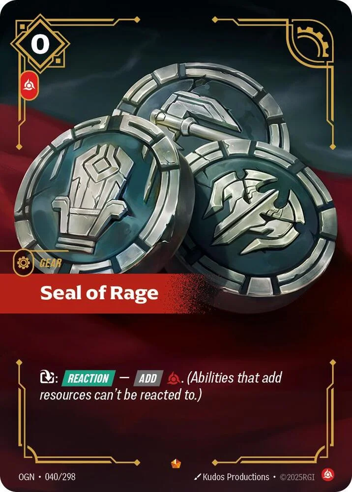 Seal of Rage 「040/298」「EN」