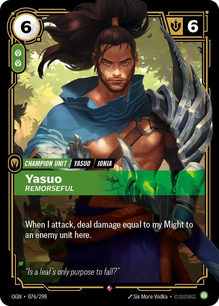 Yasuo Remorseful 「076/298」「EN」