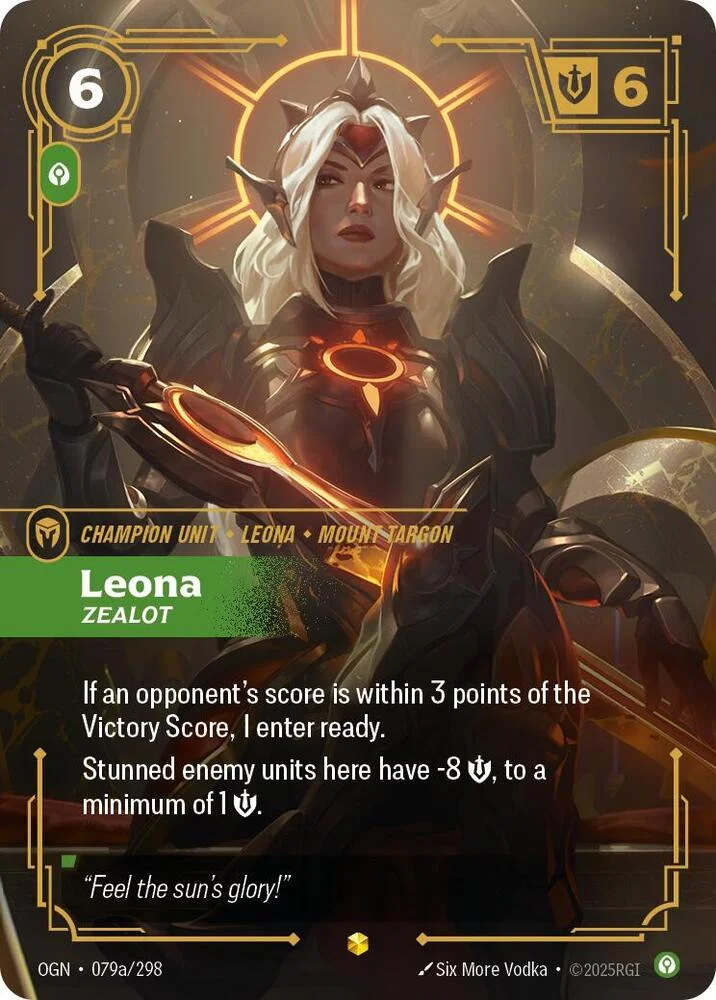 Leona Zealot Alternate Art 「079a/298」「EN」
