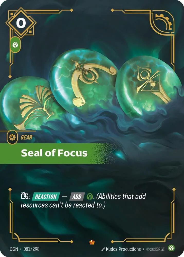 Seal of Focus 「081/298」「EN」