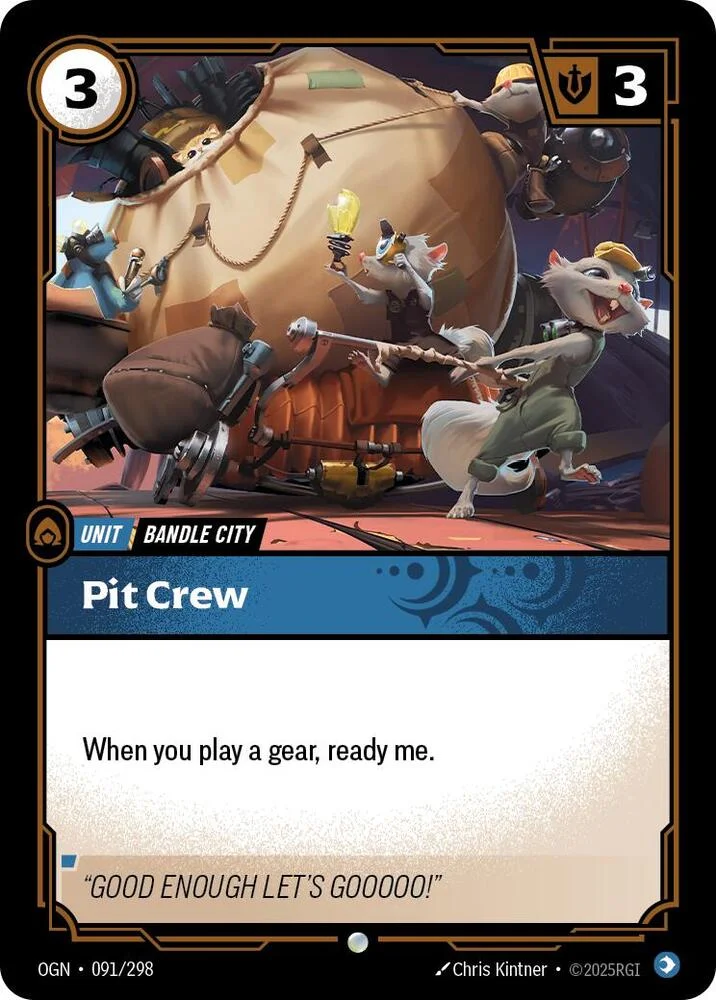 Pit Crew 「091/298」「EN」