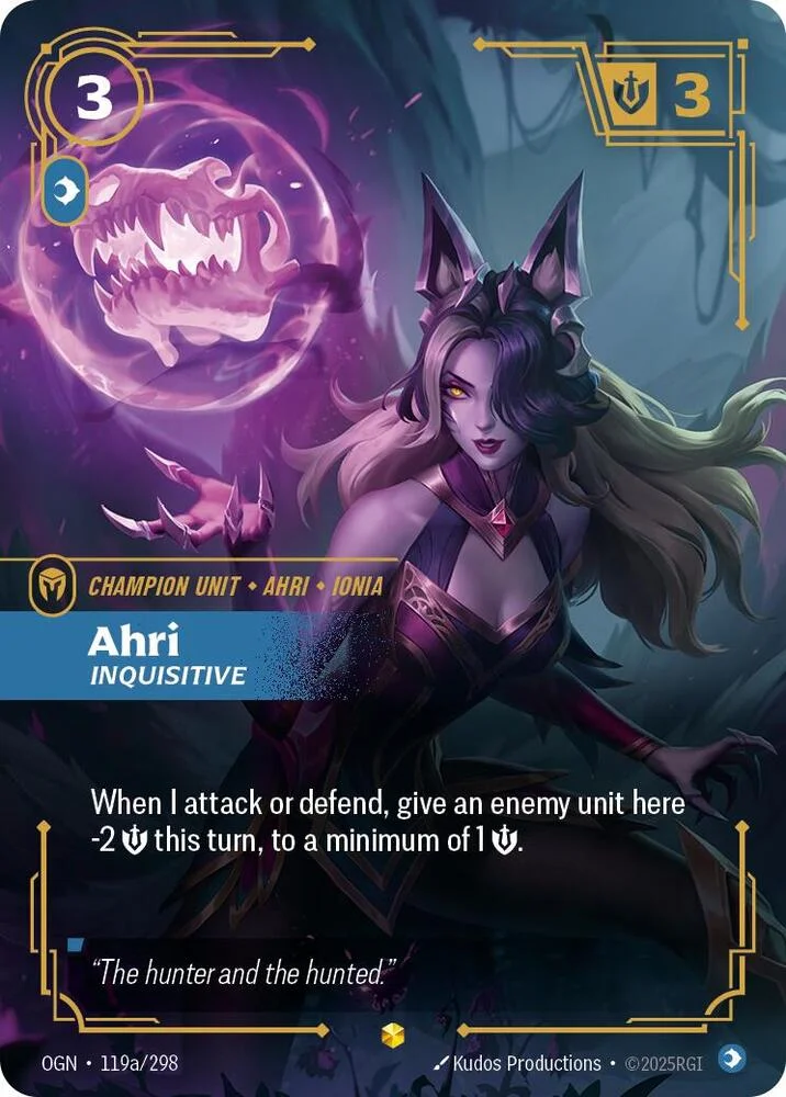 Ahri Inquisitive Alternate Art 「119a/298」「EN」