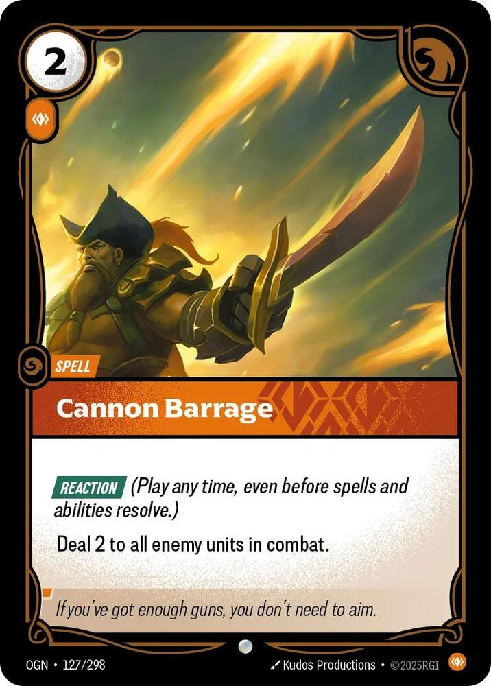 Cannon Barrage 「127/298」「EN」