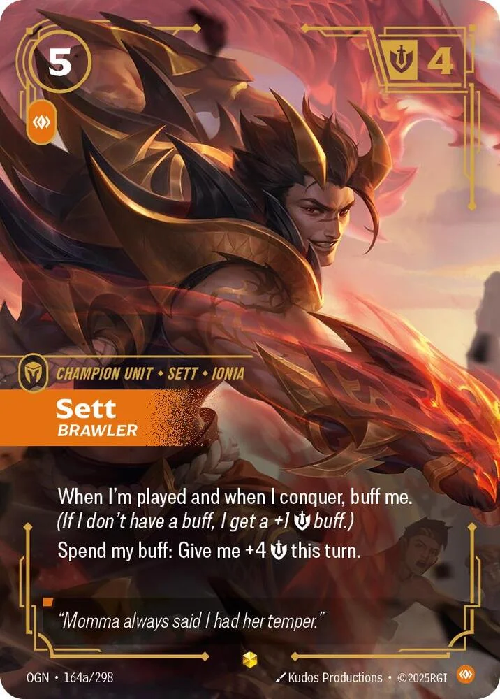 Sett Brawler Alternate Art 「164a/298」「EN」