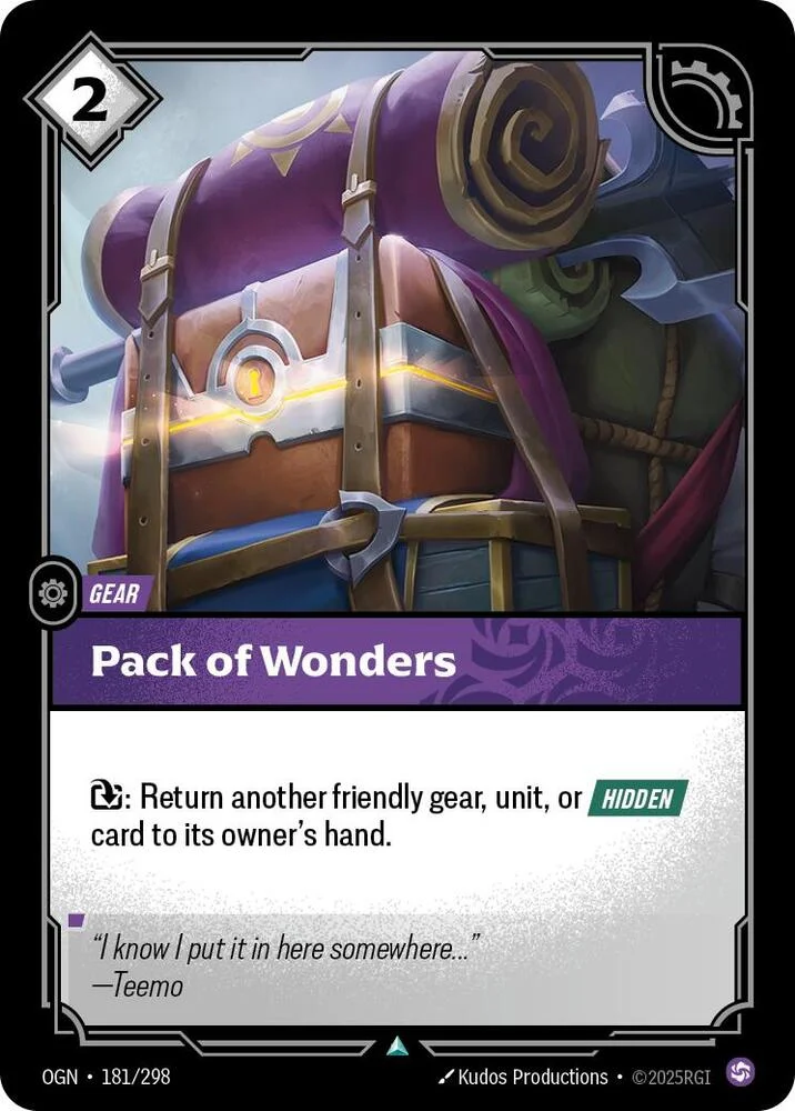 Pack of Wonders 「181/298」「EN」