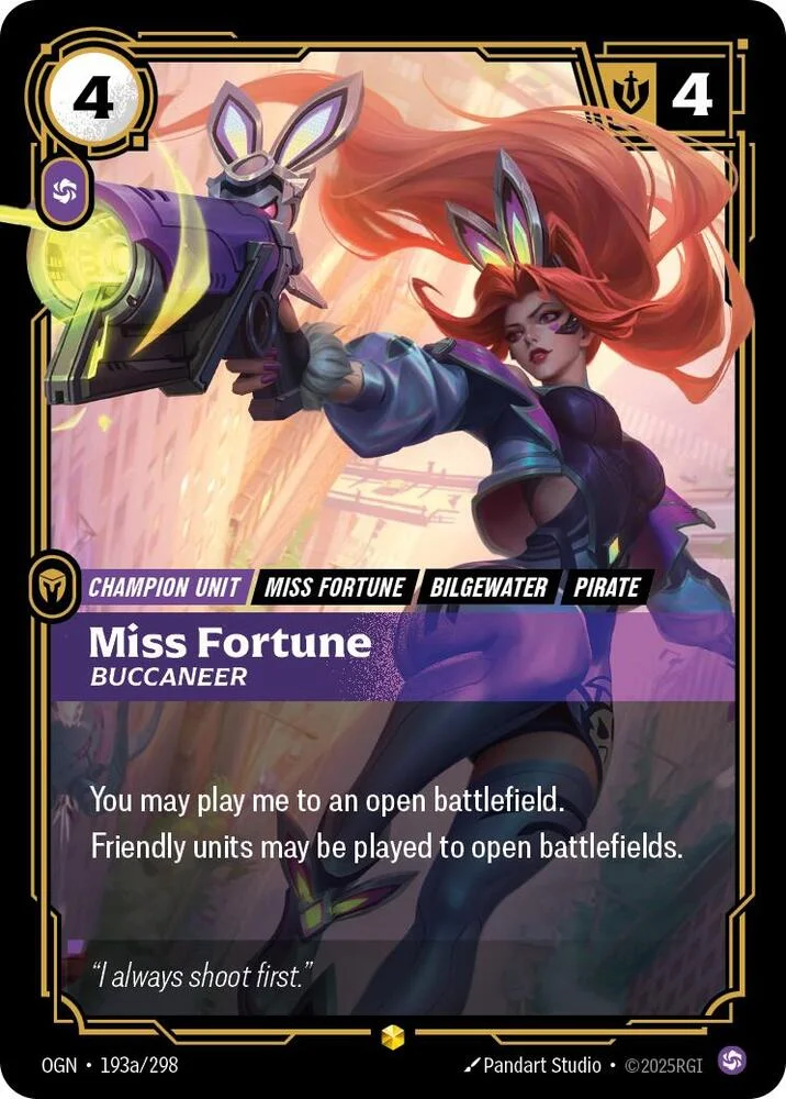 Miss Fortune Buccaneer Alternate Art 「193a/298」「EN」