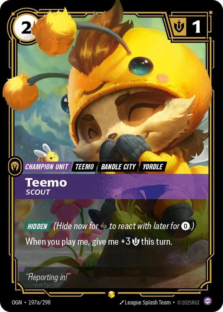 Teemo Scout Alternate Art 「197a/298」「EN」
