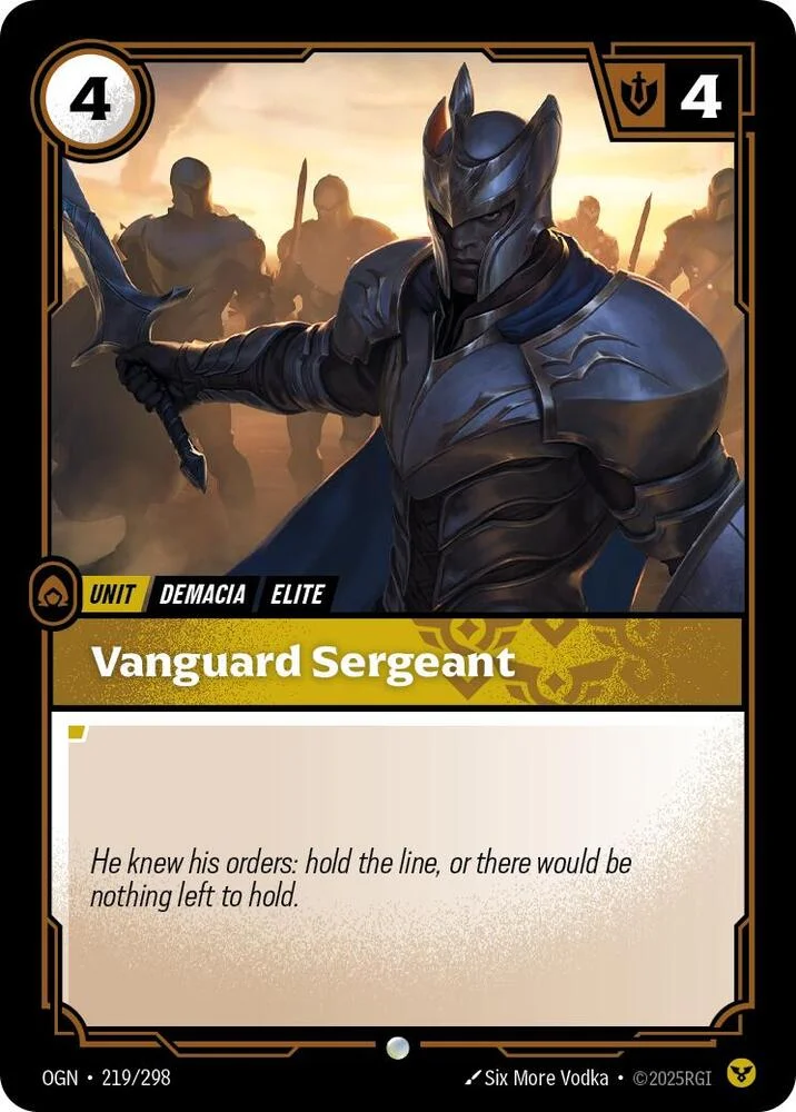 Vanguard Sergeant 「219/298」「EN」