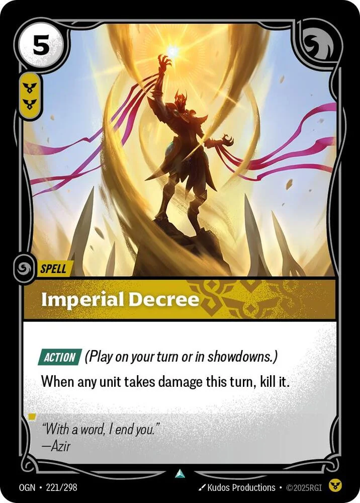 Imperial Decree 「221/298」「EN」