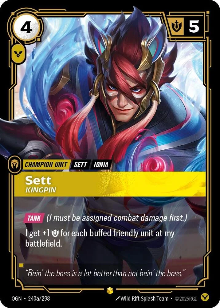 Sett Kingpin Alternate Art 「240a/298」「EN」