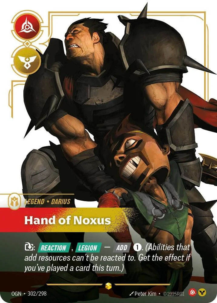 Darius Hand of Noxus Overnumbered 「302/298」「EN」