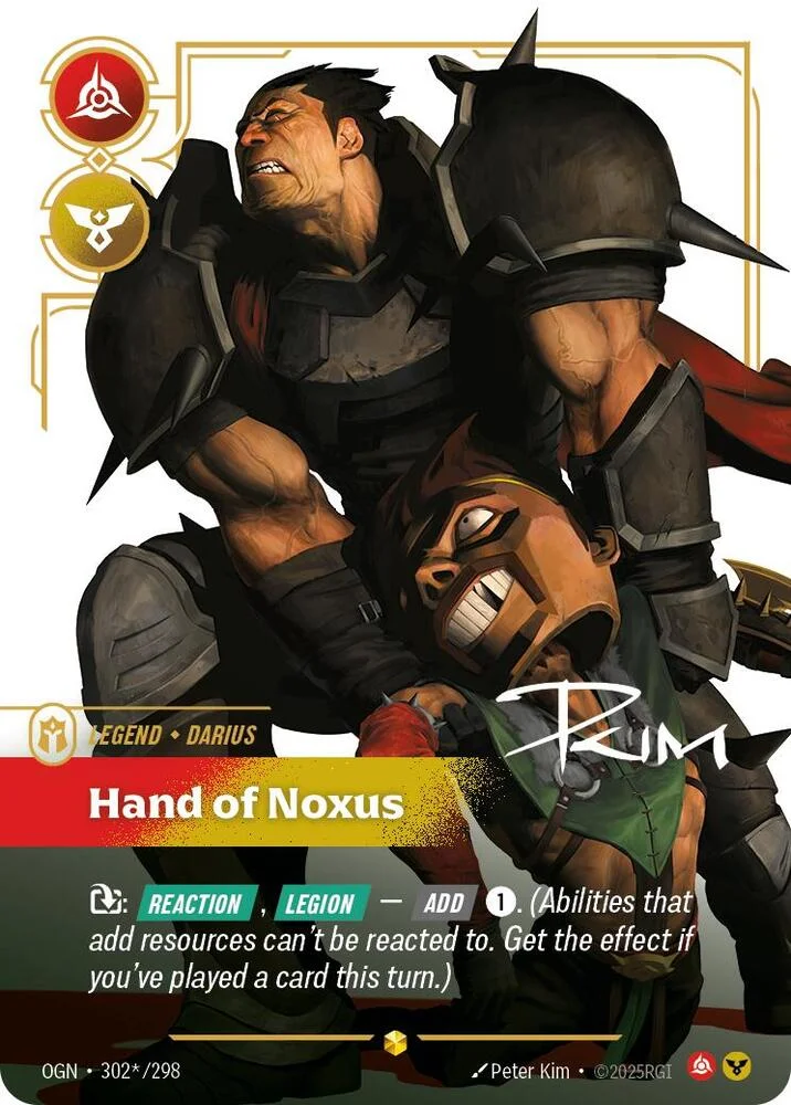 Darius Hand of Noxus Alternate Art 「302*/298」「EN」