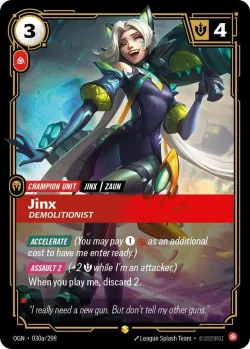 Jinx Demolitionist Alternate Art 「030a/298」「EN」