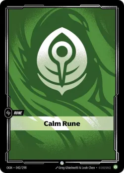 Calm Rune #042/298 · Riftbound