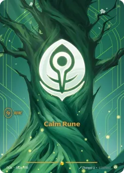 Calm Rune Alternate Art 「042a/298」「EN」
