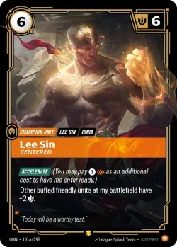 Lee Sin Centered Alternate Art 「151a/298」「EN」