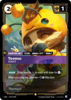 Teemo Scout Alternate Art 「197a/298」「EN」