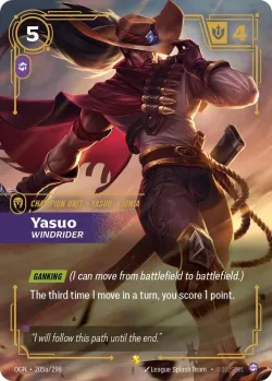 Yasuo Windrider Alternate Art 「205a/298」「EN」