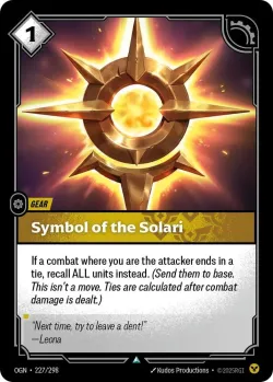Symbol of the Solari #227/298 · Riftbound