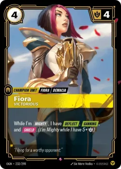 Fiora Victorious #232/298 · Riftbound