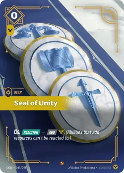 Seal of Unity #245/298 · Riftbound