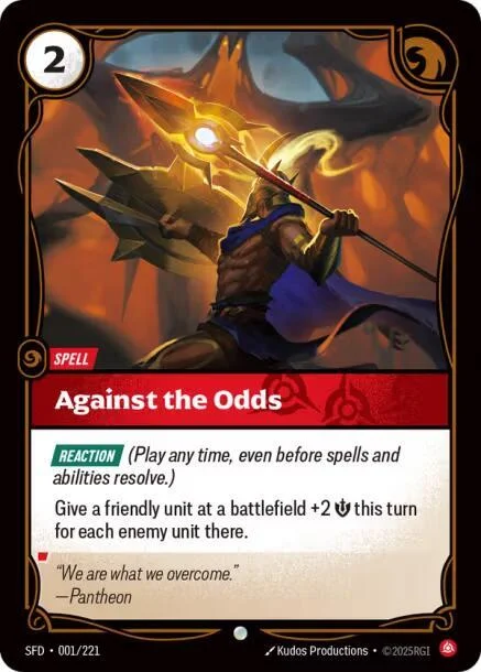 Against the Odds 「001/221」「EN」