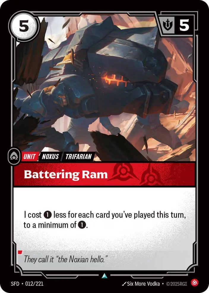 Battering Ram 「012/221」「EN」