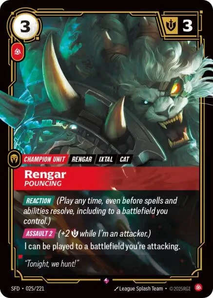 Rengar Pouncing 「025/221」「EN」