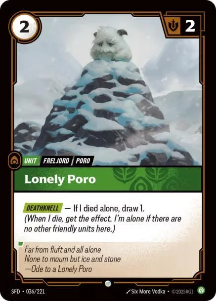 Lonely Poro 「036/221」「EN」
