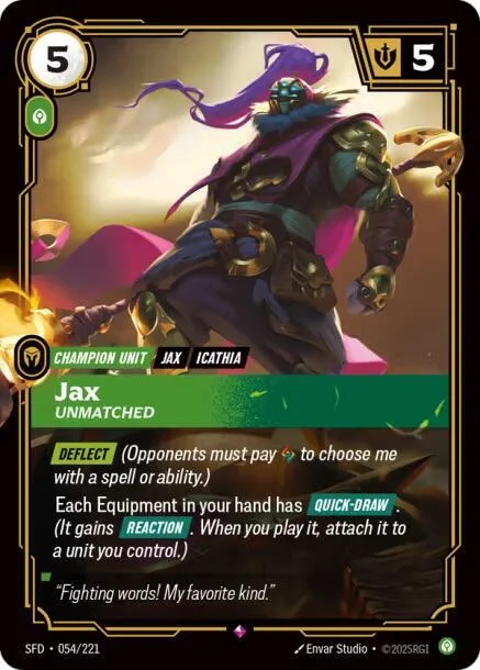 Jax Unmatched 「054/221」「EN」