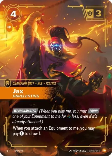 Jax Unrelenting 「119/221」「EN」