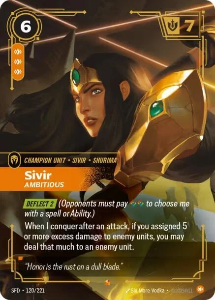Sivir Ambitious 「120/221」「EN」