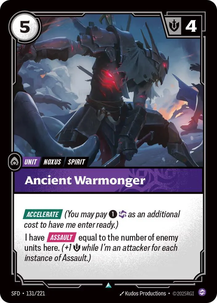 Ancient Warmonger 「131/221」「EN」