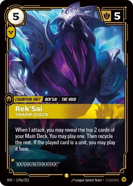 RekSai Swarm Queen Alternate Art 「170a/221」「EN」