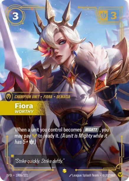 Fiora Worthy Alternate Art 「180a/221」「EN」
