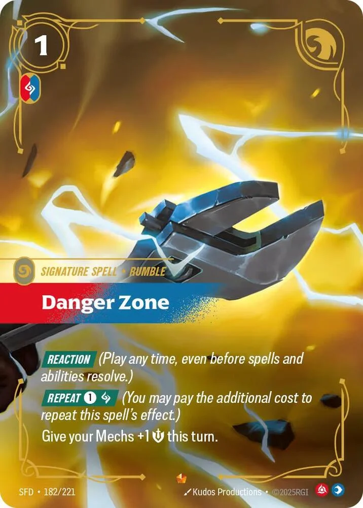 Danger Zone 「182/221」「EN」