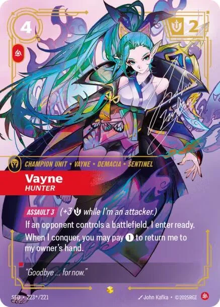 Vayne Hunter Signature 「223*/221」「EN」