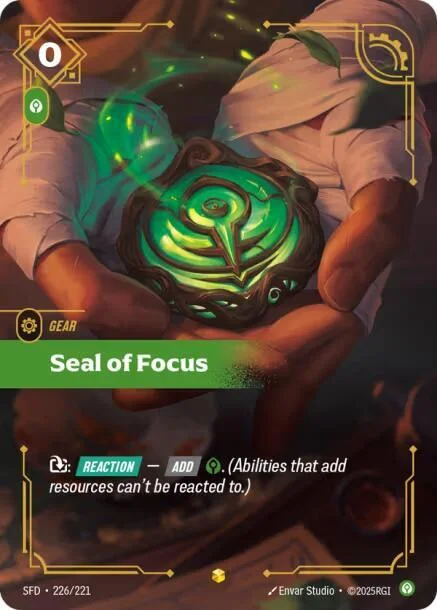 Seal of Focus Overnumbered 「226/221」「EN」