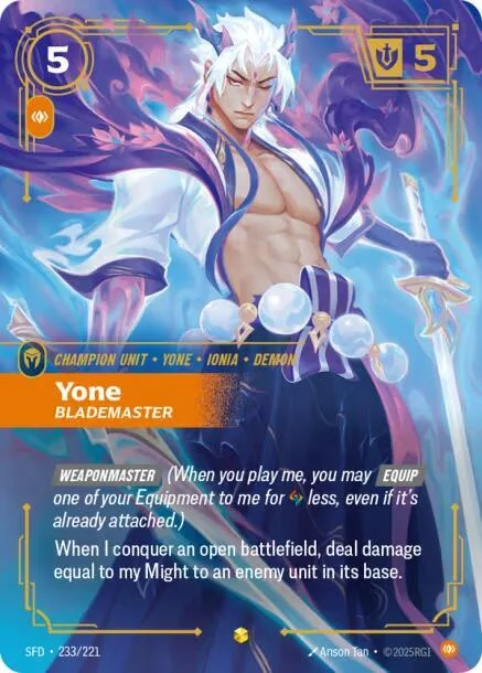 Yone Blademaster Overnumbered 「233/221」「EN」