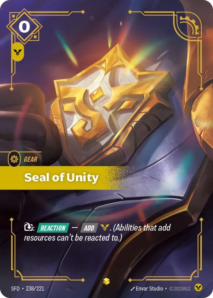 Seal of Unity Overnumbered 「238/221」「EN」
