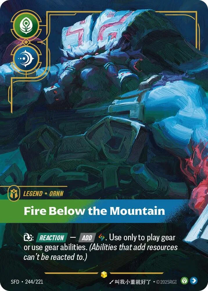 Ornn Fire Below the Mountain Overnumbered 「244/221」「EN」