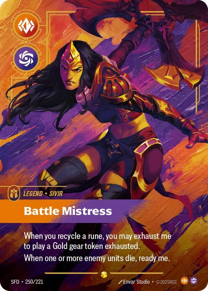 Sivir Battle Mistress Overnumbered 「250/221」「EN」