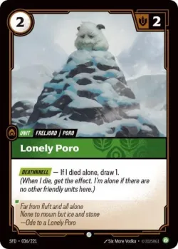 Lonely Poro #036/221 · Riftbound