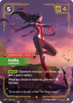 Irelia Fervent #057/221 · Riftbound