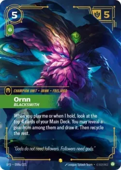 Ornn Blacksmith Alternate Art 「058a/221」「EN」