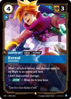 Ezreal Dashing Alternate Art 「082a/221」「EN」