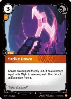 Strike Down #107/221 · Riftbound