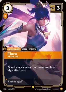 Fiora Peerless Alternate Art 「110a/221」「EN」
